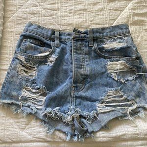 Carmar distressed denim shorts